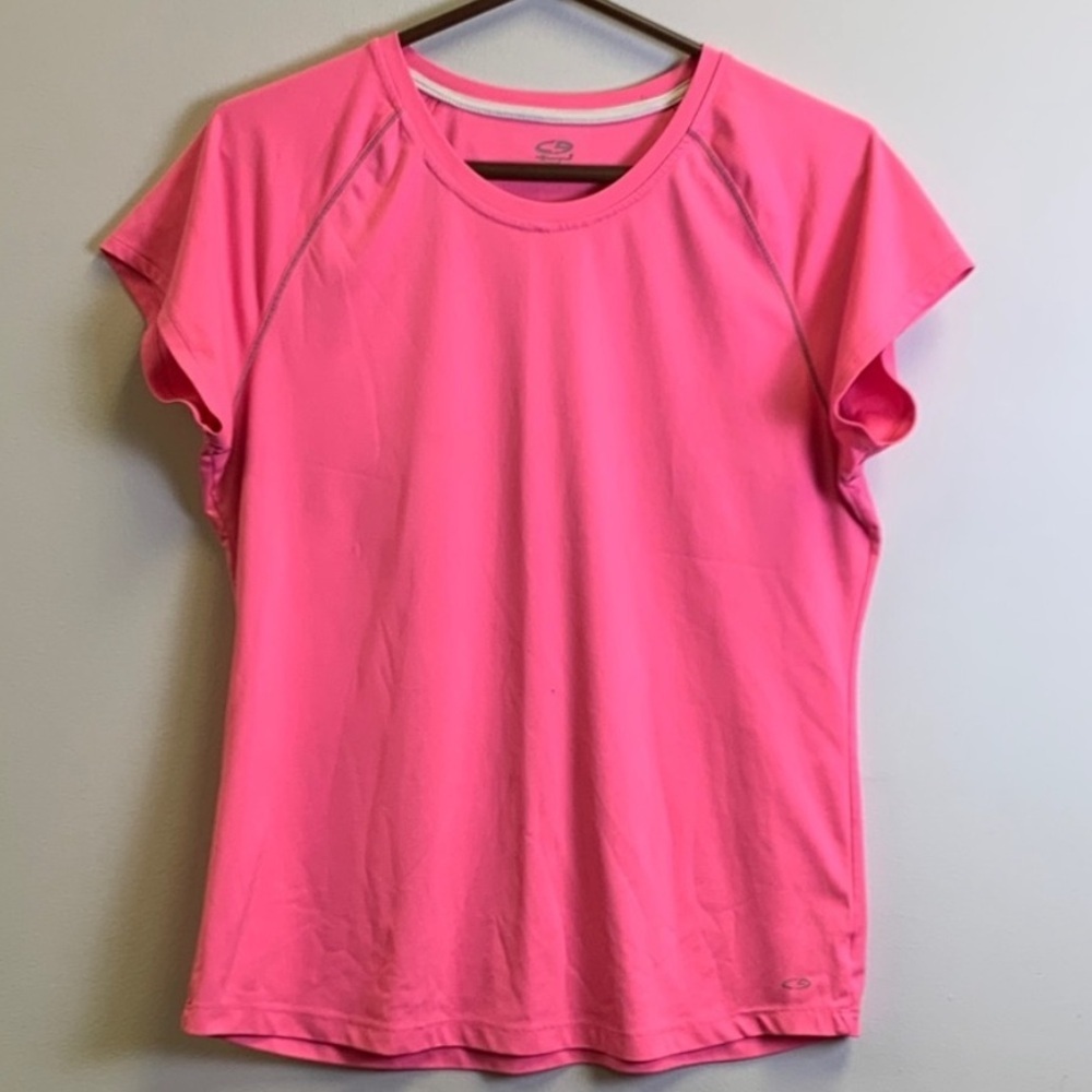 Champion Women's Bright Pink Short Sleeve Tee Size XXL
